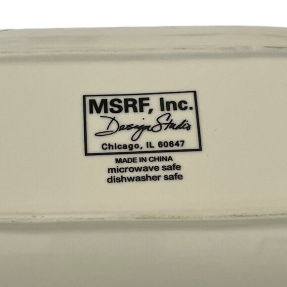 MSRF INC Small Plate Trinket Dish 3 Black Scottie Dogs Plaid Bandanas Terrier - Picture 7 of 8